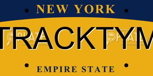TRACKTYM New York License Plate
