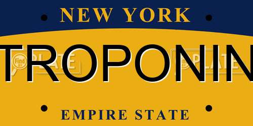 TROPONIN New York License Plate