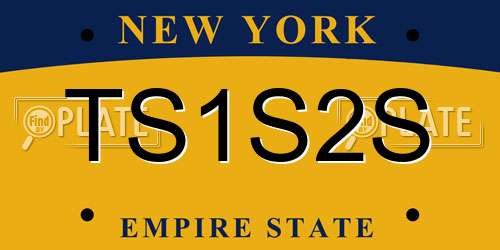 TS1S2S New York License Plate