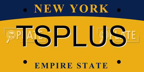 TSPLUS New York License Plate