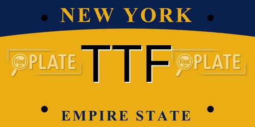 TTF New York License Plate