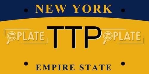 TTP New York License Plate