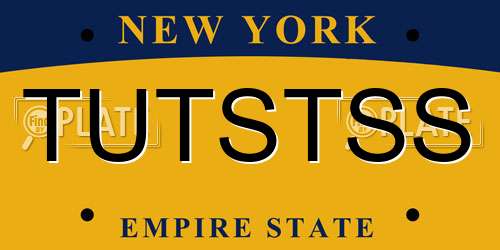 TUTSTSS New York License Plate