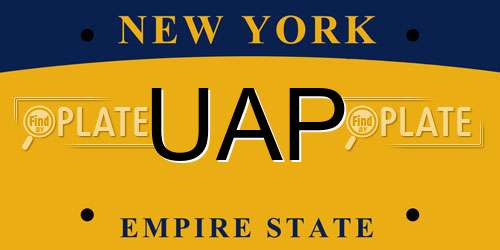 UAP New York License Plate