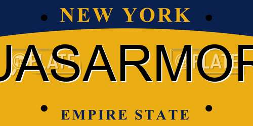 UASARMOR New York License Plate
