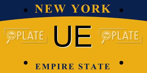 UE New York License Plate