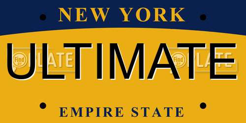 ULTIMATE New York License Plate