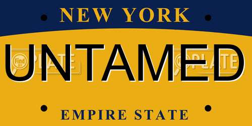 UNTAMED New York License Plate
