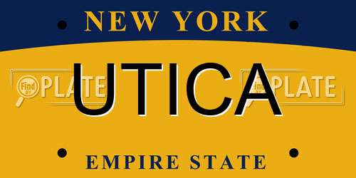 UTICA New York License Plate