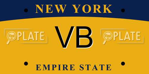 VB New York License Plate