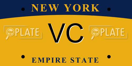 VC New York License Plate