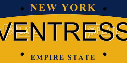 VENTRESS New York License Plate