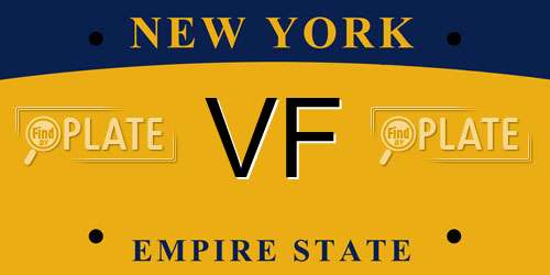 VF New York License Plate