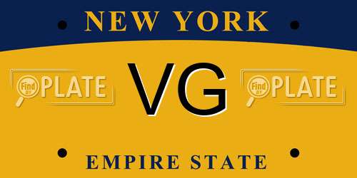 VG New York License Plate