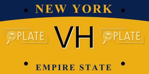 VH New York License Plate