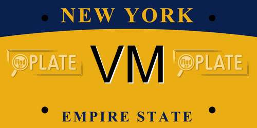 VM license plate in NY state