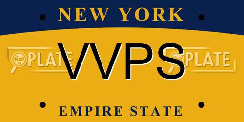 VVPS New York License Plate