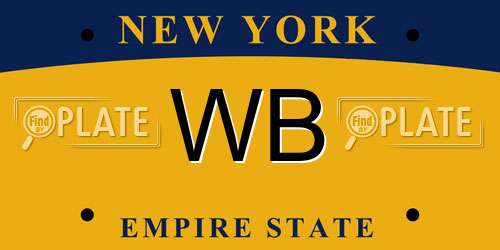 WB New York License Plate