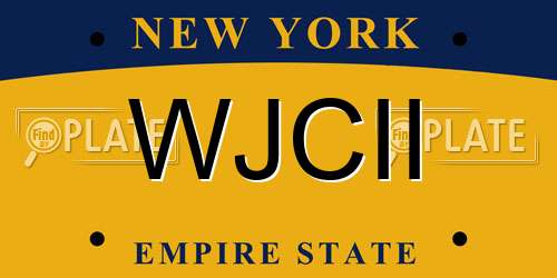 WJCII New York License Plate