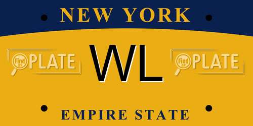 WL New York License Plate