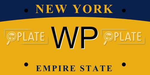 WP New York License Plate