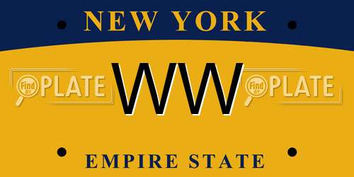 WW New York License Plate