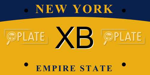 XB New York License Plate