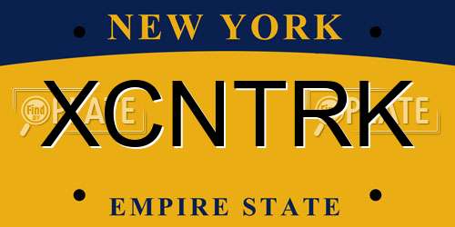 XCNTRK New York License Plate