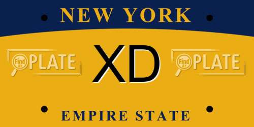 XD New York License Plate
