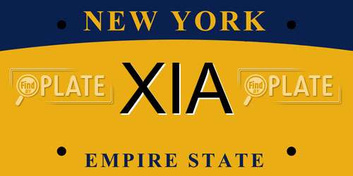 XIA New York License Plate