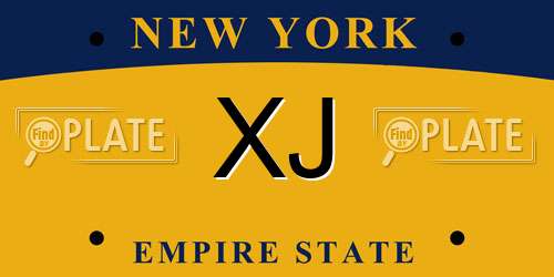 XJ New York License Plate