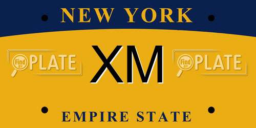 XM New York License Plate