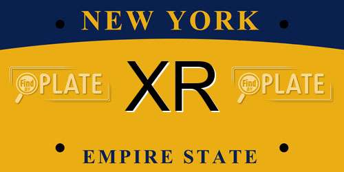 XR New York License Plate