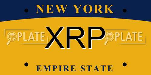 XRP New York License Plate