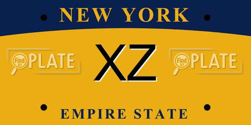 XZ New York License Plate