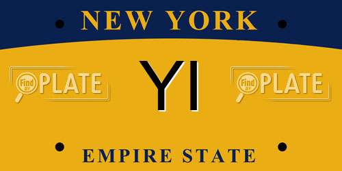 YI New York License Plate