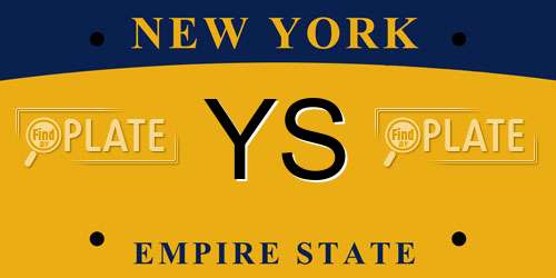 YS New York License Plate