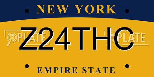 Z24THC New York License Plate