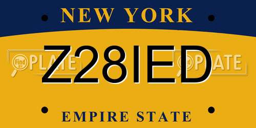 Z28IED New York License Plate