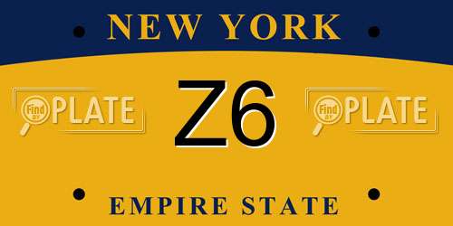 Z6 New York License Plate