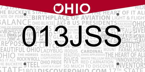 013JSS Ohio License Plate