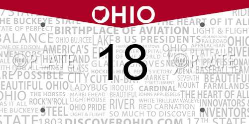 18 Ohio License Plate