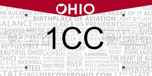 1CC Ohio License Plate