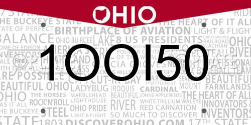 1OOI50 Ohio License Plate