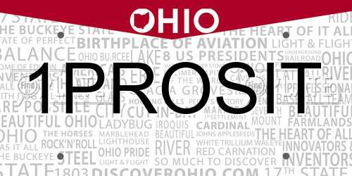 1PROSIT Ohio License Plate