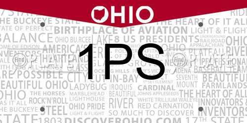 1PS Ohio License Plate