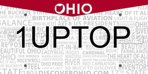 1UPTOP Ohio License Plate