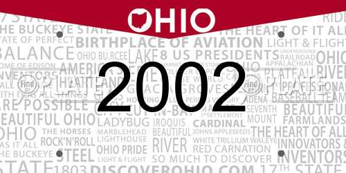 2002 Ohio License Plate