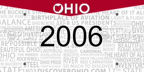 2006 Ohio License Plate