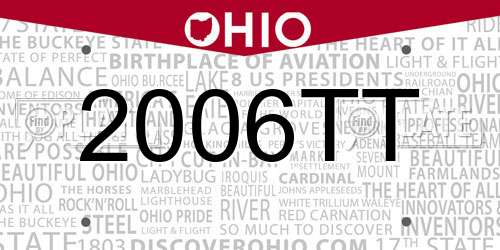 2006TT Ohio License Plate